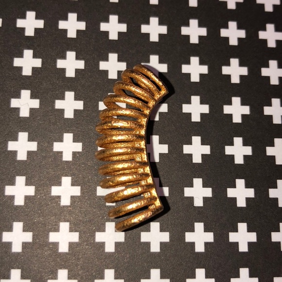 Super Awesome Handmade Gold Coated Metal Ear Cuff - Picture 2 of 4